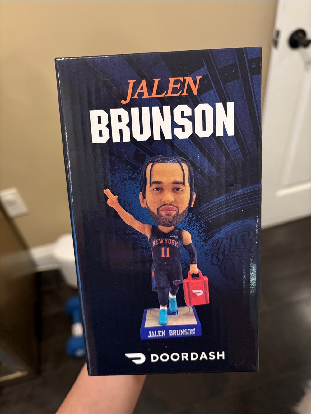 Jalen Brunson Kids Bobblehead Figure - Navy/Blue -